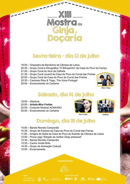 Programa Festa da Ginja 2018
